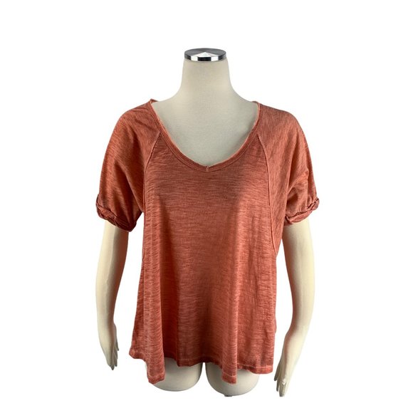mittoshop Tops - Mittoshop Medium Top Short Sleeve Orange J11888